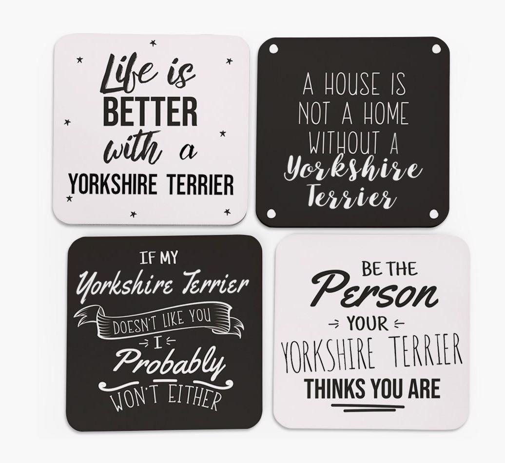 {breedFullName} Quote Coasters - Set of 4