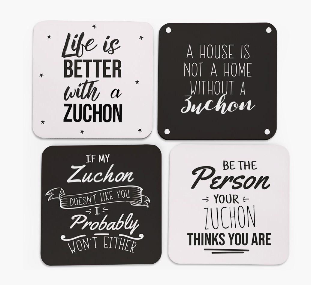 {breedFullName} Quote Coasters - Set of 4