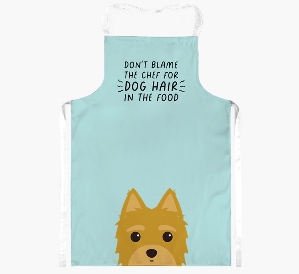 'Don't Blame the Chef' Adult Apron with {breedFullName} Icon