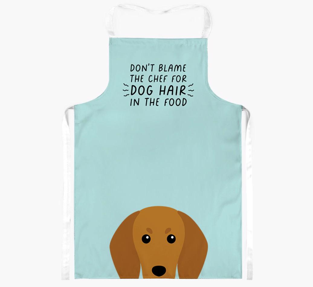 'Don't Blame the Chef' Adult Apron with {breedFullName} Icon