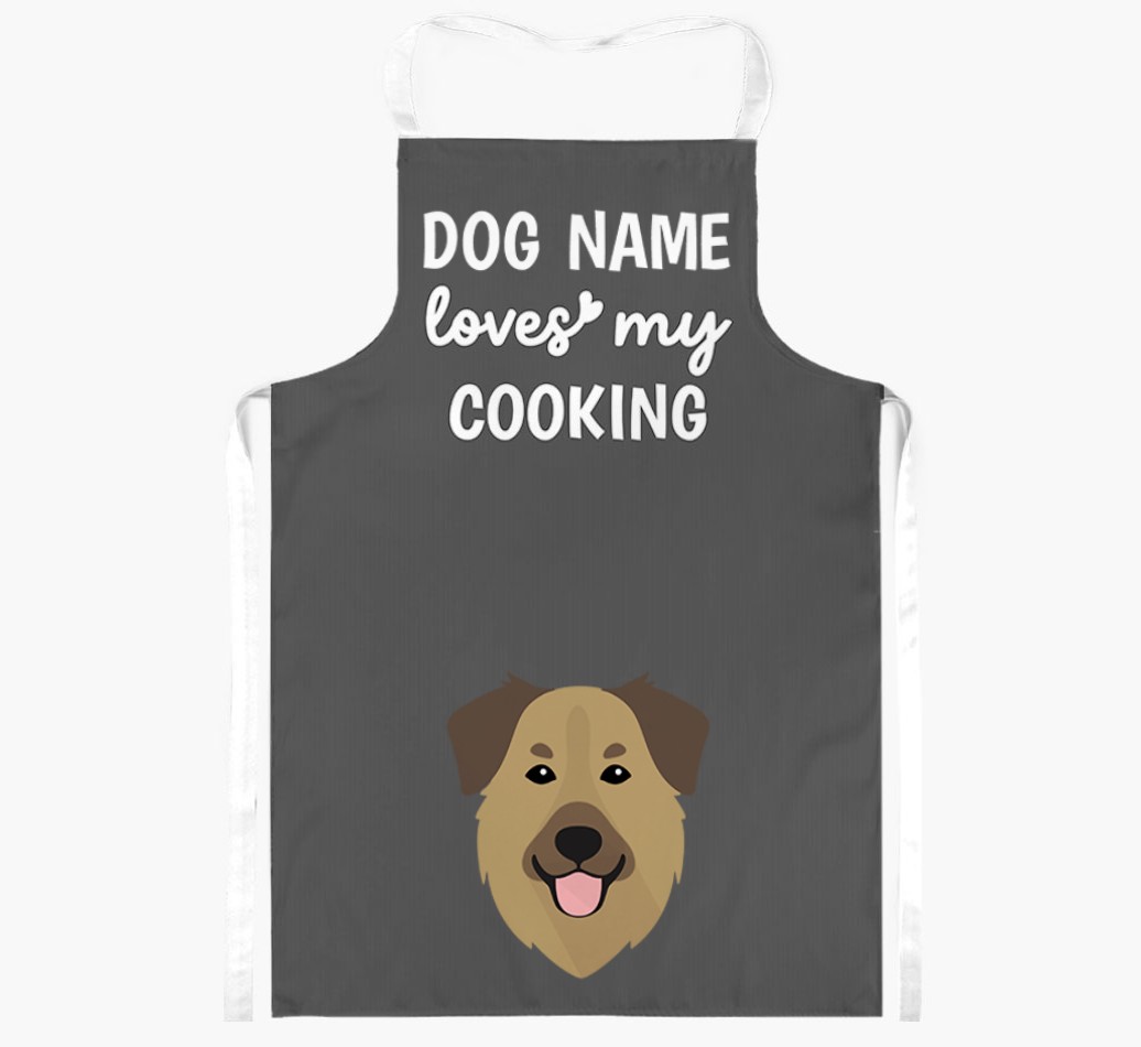 Loves My Cooking: Personalised {breedFullName} Apron
