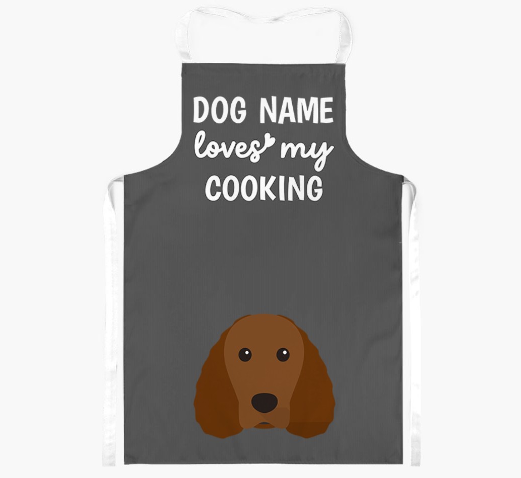 Loves My Cooking: Personalised {breedFullName} Apron