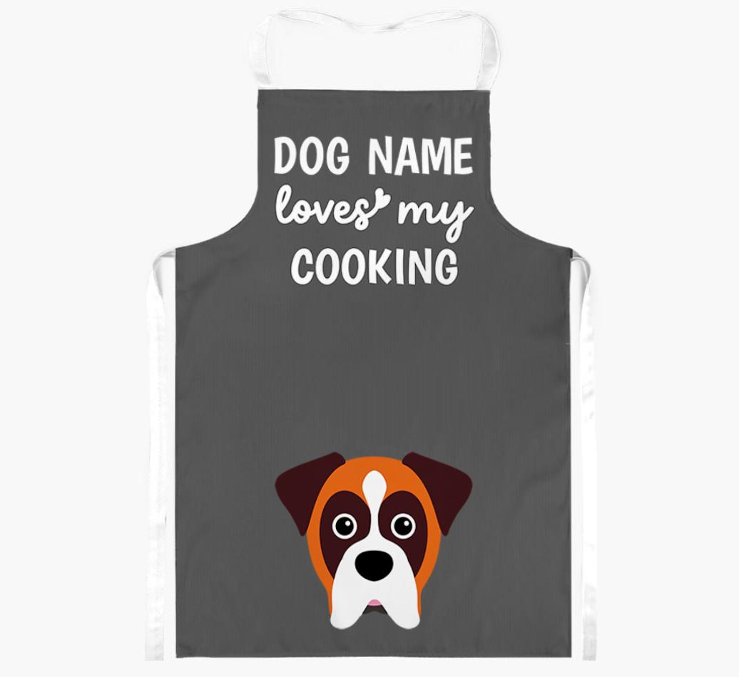 Loves My Cooking: Personalised {breedFullName} Apron