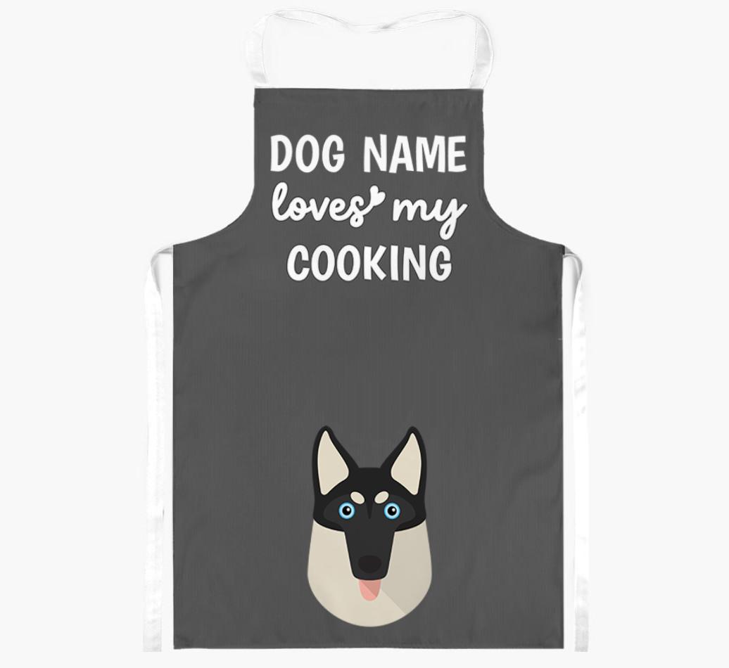 Loves My Cooking: Personalised {breedFullName} Apron