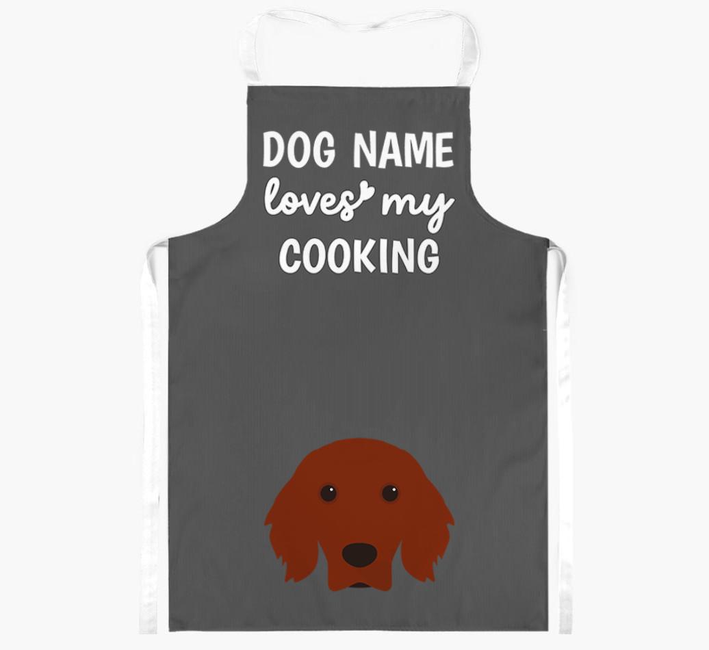 Loves My Cooking: Personalised {breedFullName} Apron