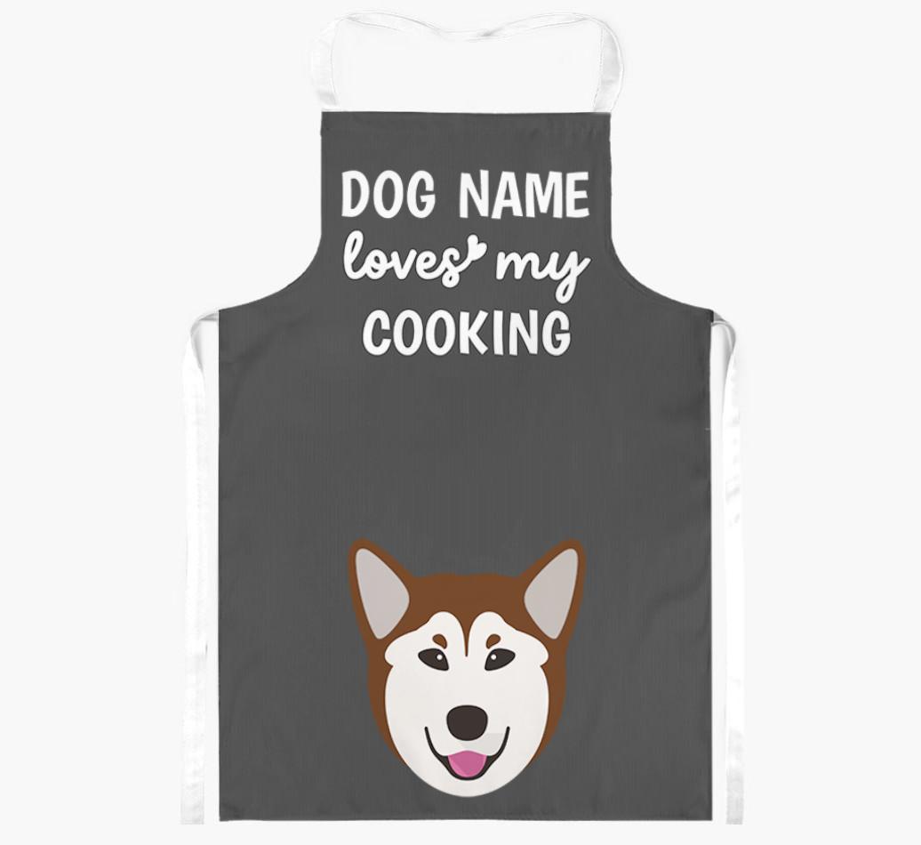 Loves My Cooking: Personalised {breedFullName} Apron