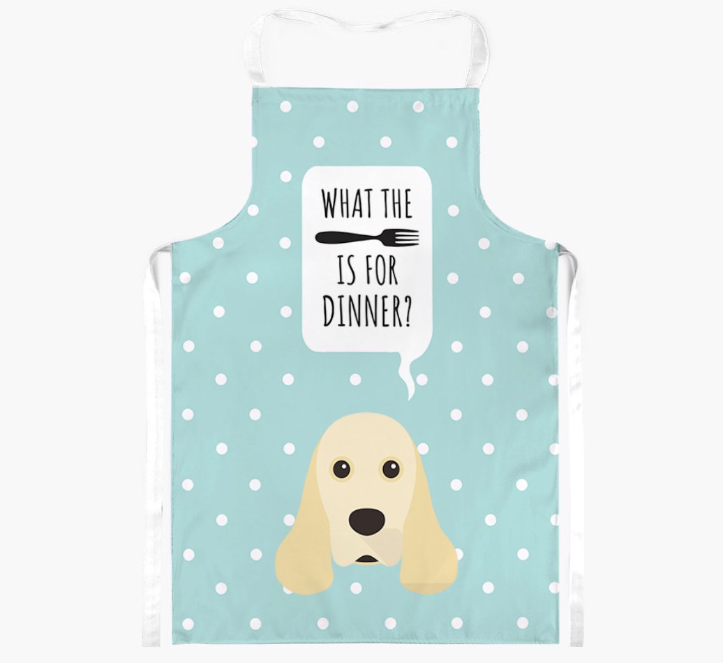 What's for Dinner: Personalized {breedFullName} Apron