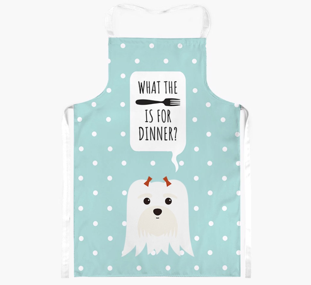 What's for Dinner: Personalized {breedFullName} Apron