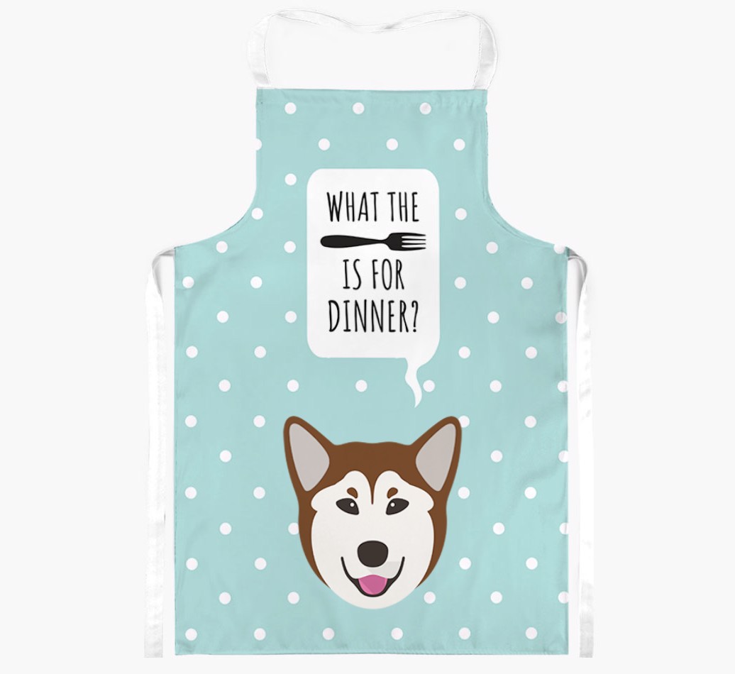 What's for Dinner: Personalized {breedFullName} Apron
