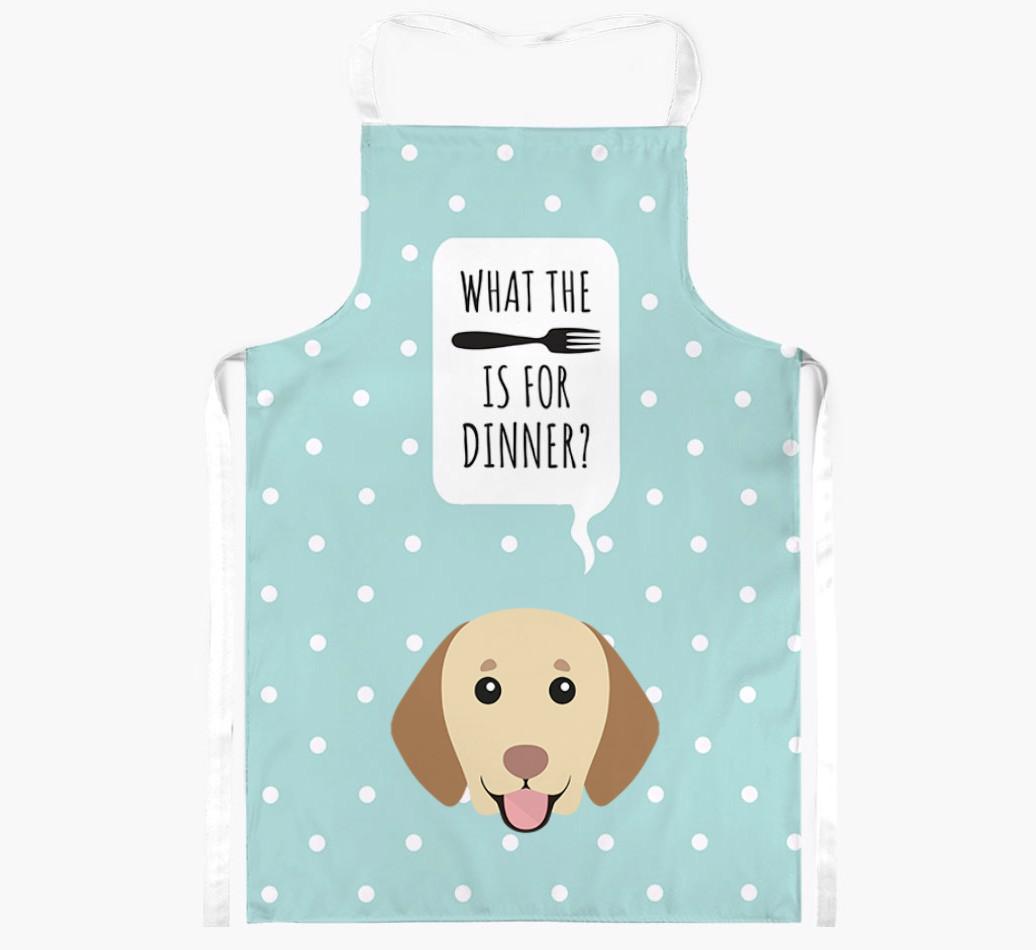 What's for Dinner: Personalized {breedFullName} Apron