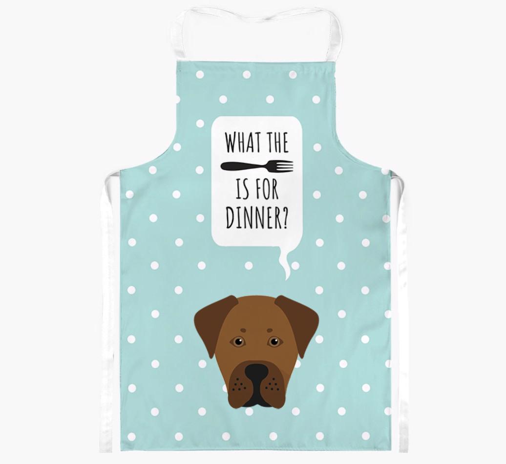 What's for Dinner: Personalized {breedFullName} Apron