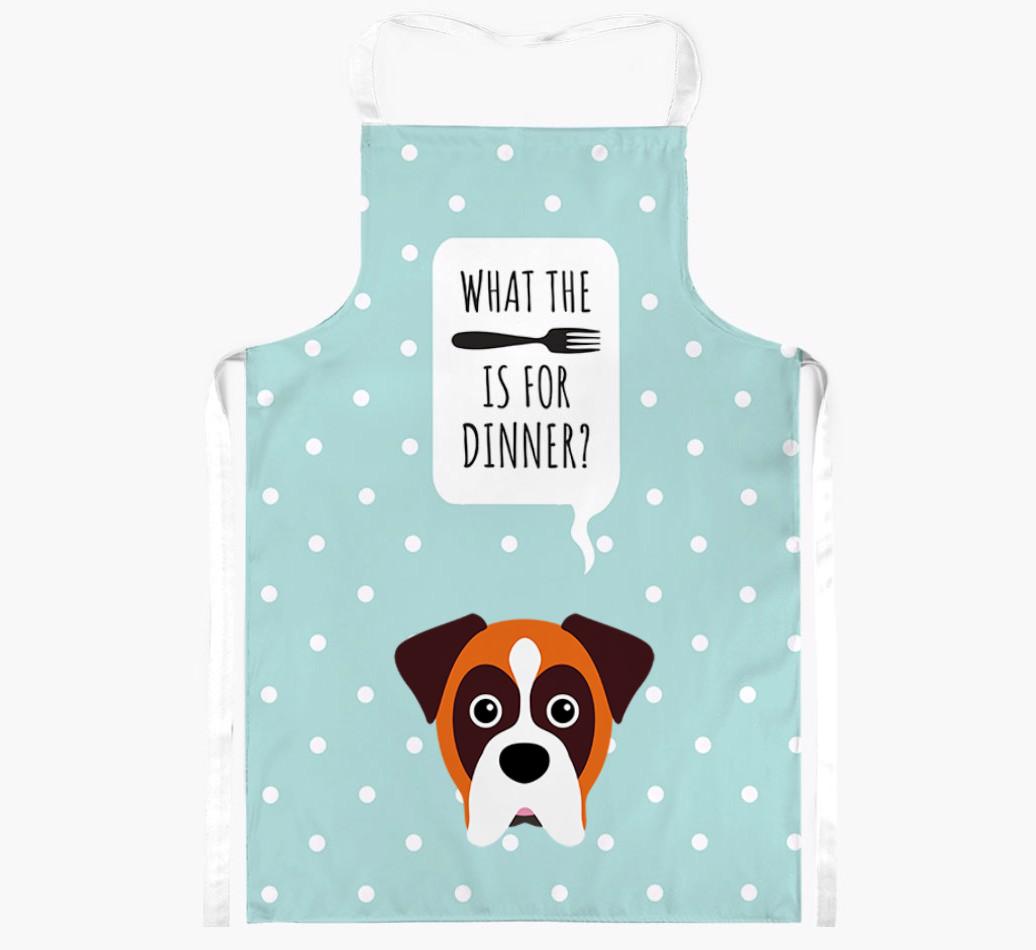 What's for Dinner: Personalized {breedFullName} Apron
