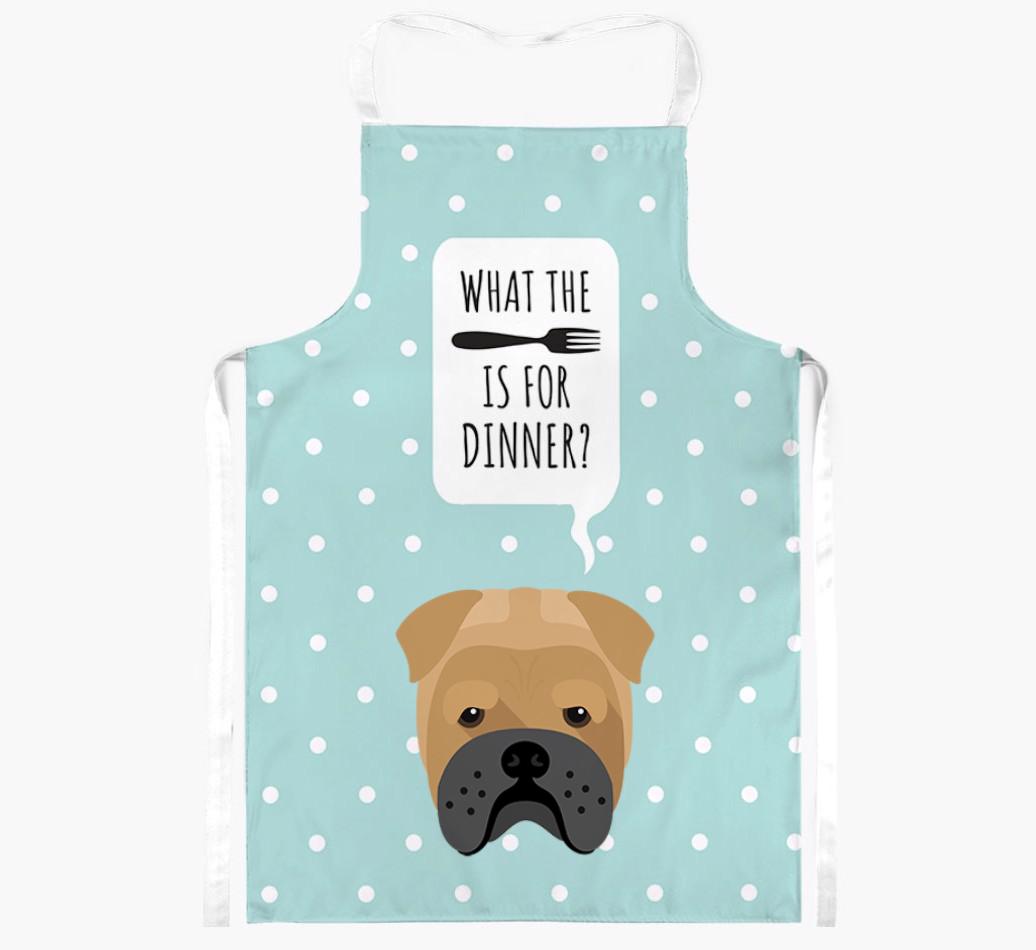 What's for Dinner: Personalized {breedFullName} Apron