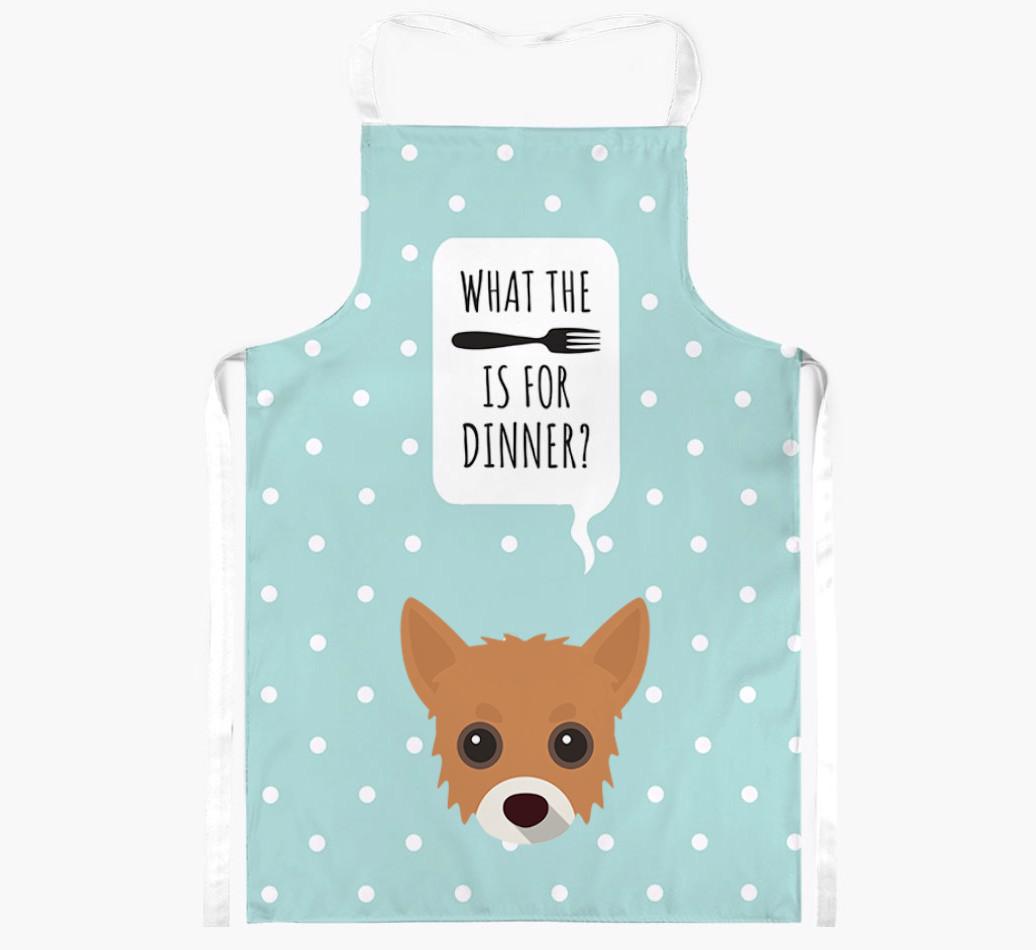 What's for Dinner: Personalized {breedFullName} Apron