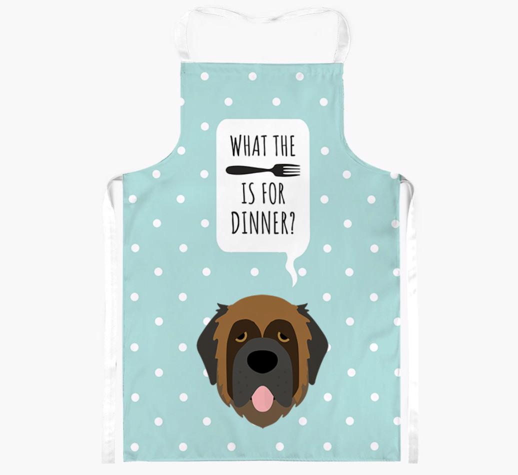 What's for Dinner: Personalized {breedFullName} Apron