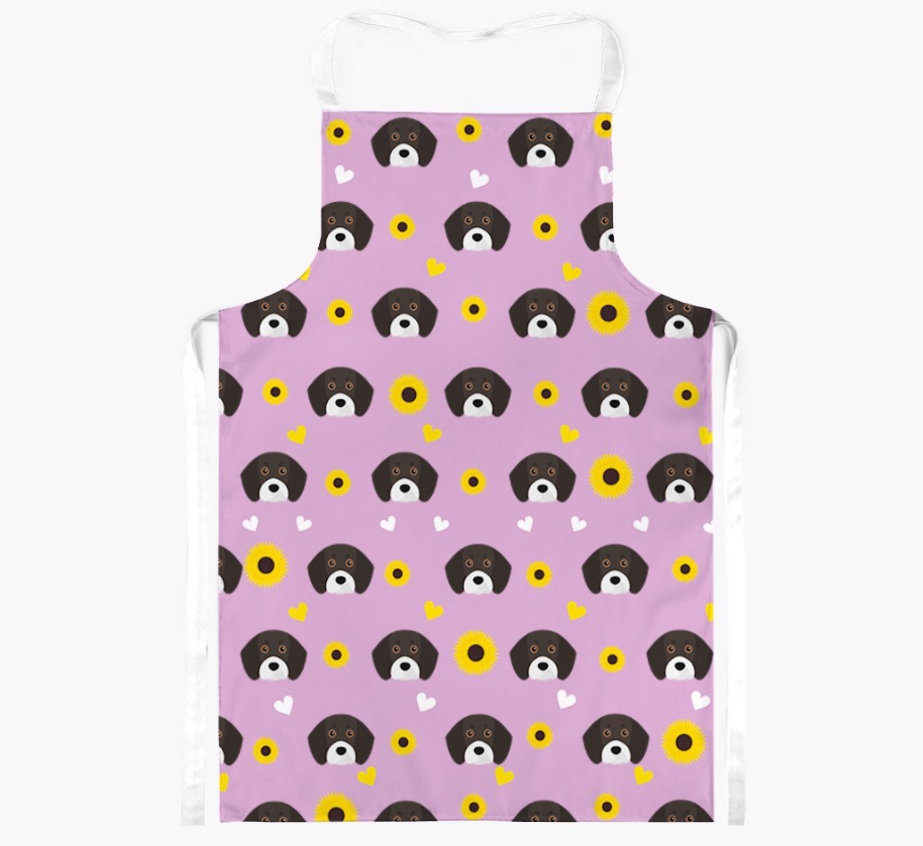 Sunflower Pattern: Personalized {breedFullName} Apron