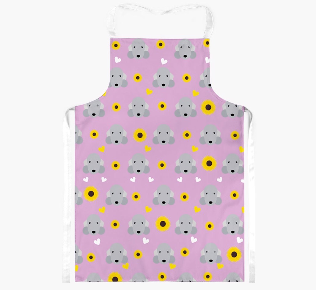 Sunflower Pattern: Personalised {breedFullName} Apron