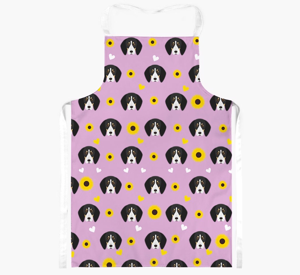 Sunflower Pattern: Personalised {breedFullName} Apron