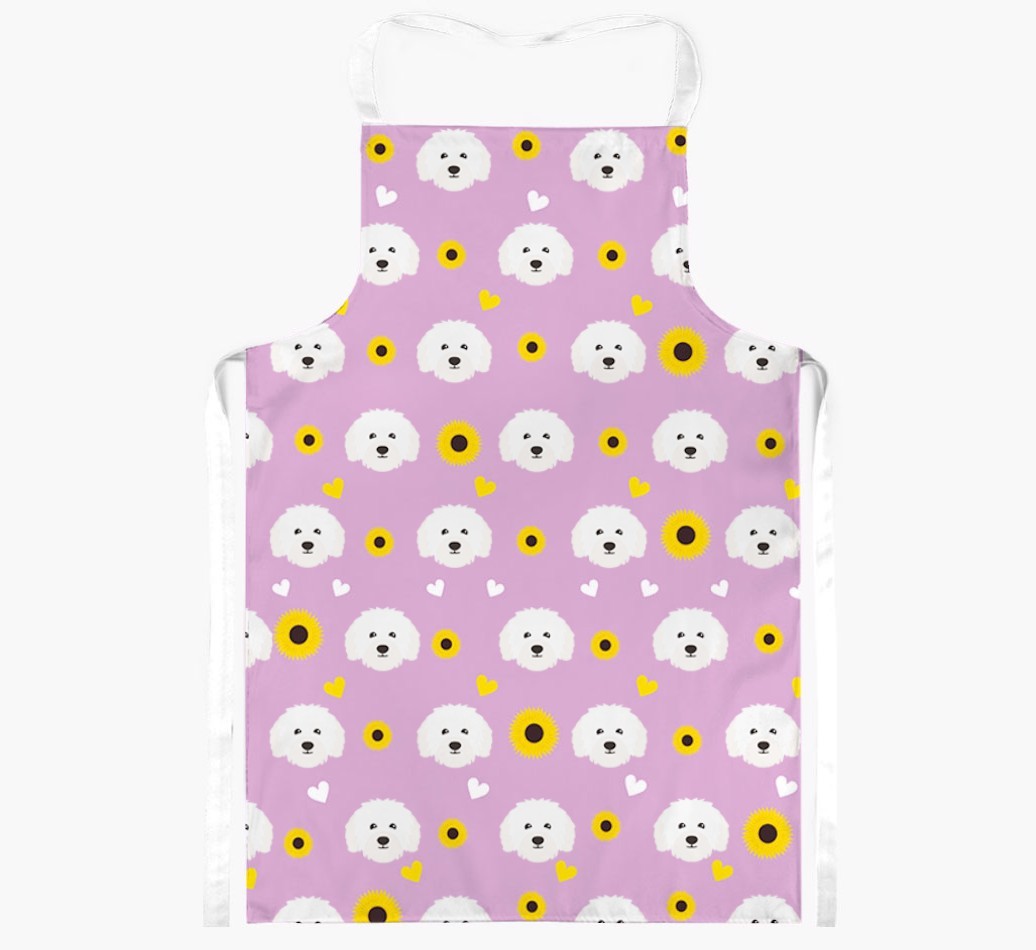 Sunflower Pattern: Personalised {breedFullName} Apron