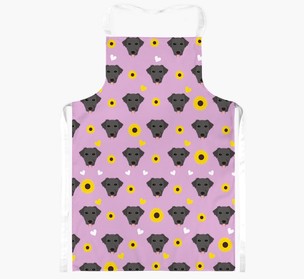 Sunflower Pattern: Personalised {breedFullName} Apron
