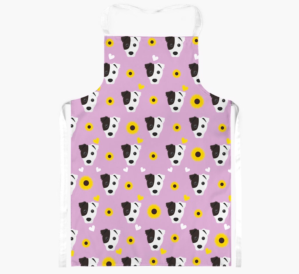 Sunflower Pattern: Personalised {breedFullName} Apron