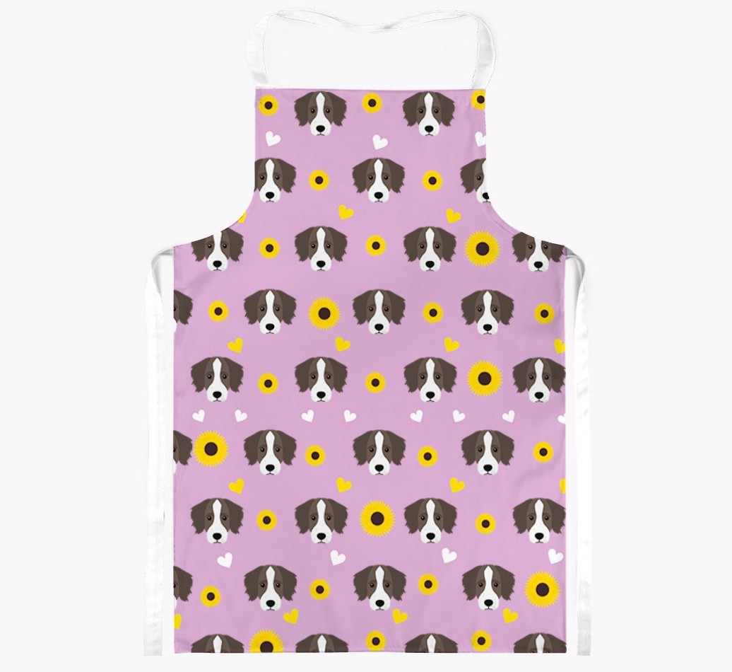 Sunflower Pattern: Personalised {breedFullName} Apron