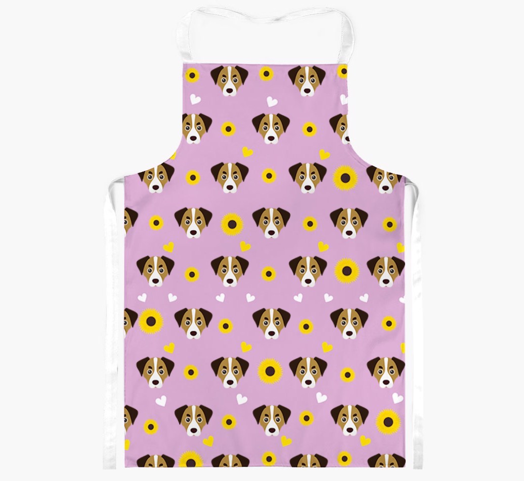 Sunflower Pattern: Personalised {breedFullName} Apron