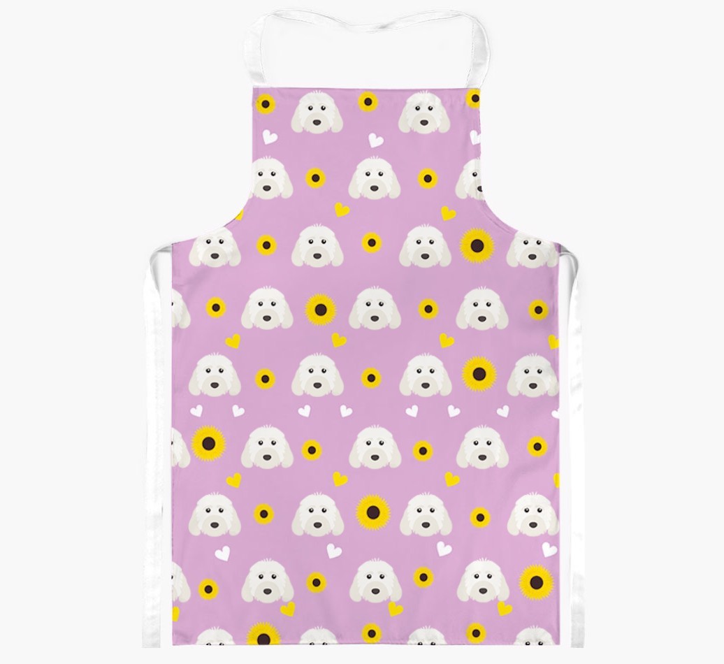Sunflower Pattern: Personalised {breedFullName} Apron
