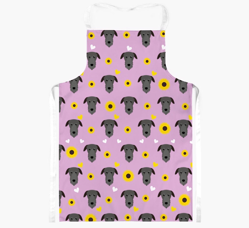 Sunflower Pattern: Personalised {breedFullName} Apron
