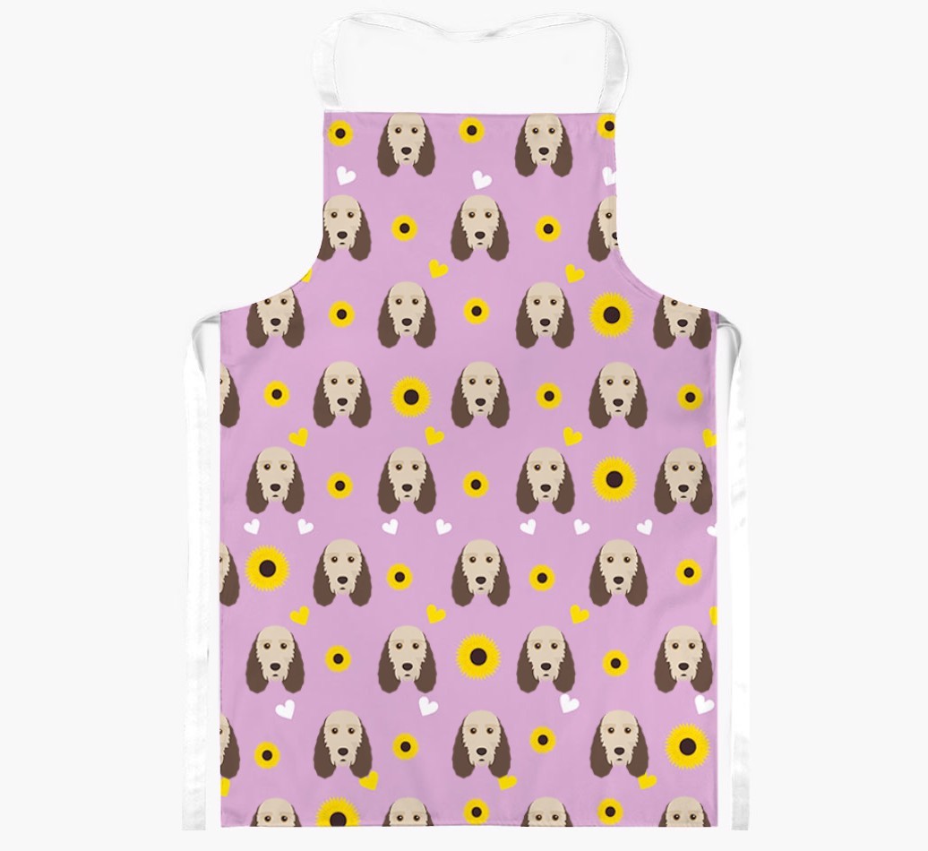 Sunflower Pattern: Personalised {breedFullName} Apron