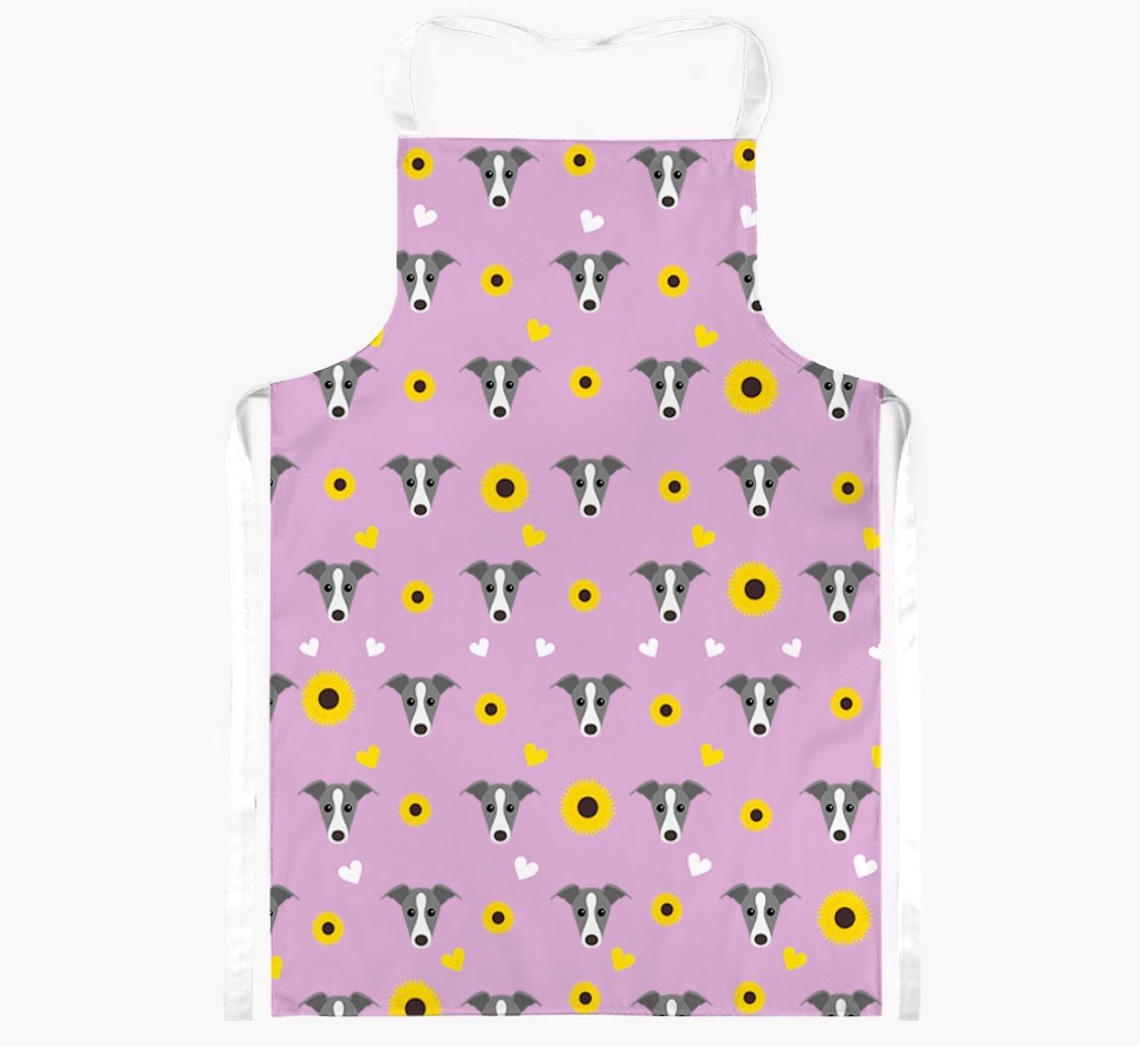Sunflower Pattern: Personalised {breedFullName} Apron