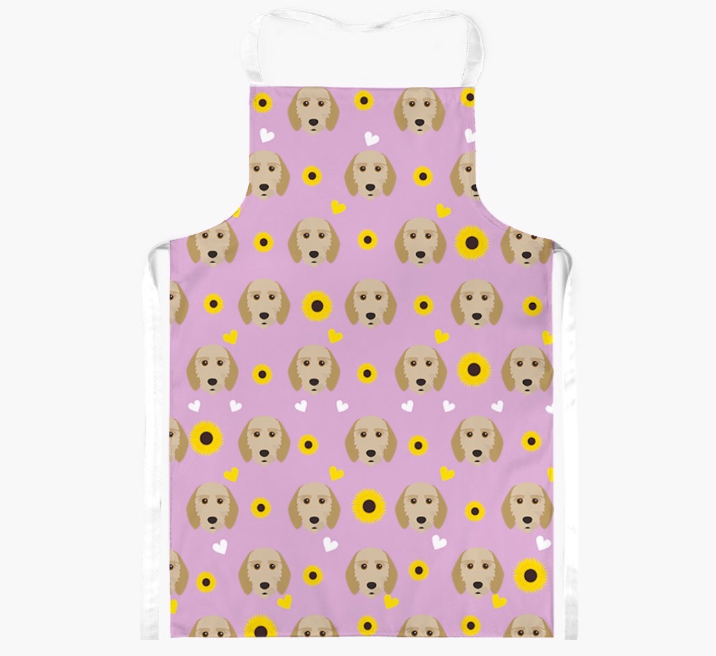 Sunflower Pattern: Personalised {breedFullName} Apron