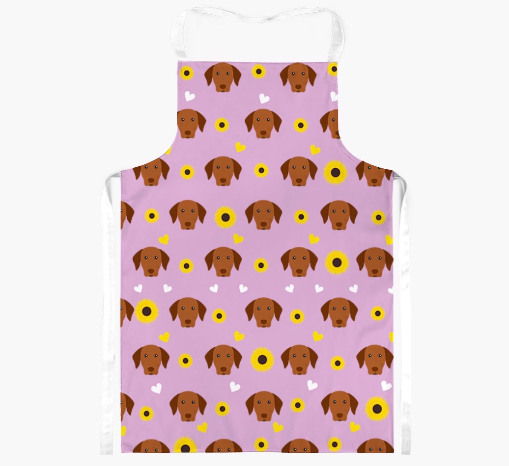 Sunflower Pattern: Personalised {breedFullName} Apron