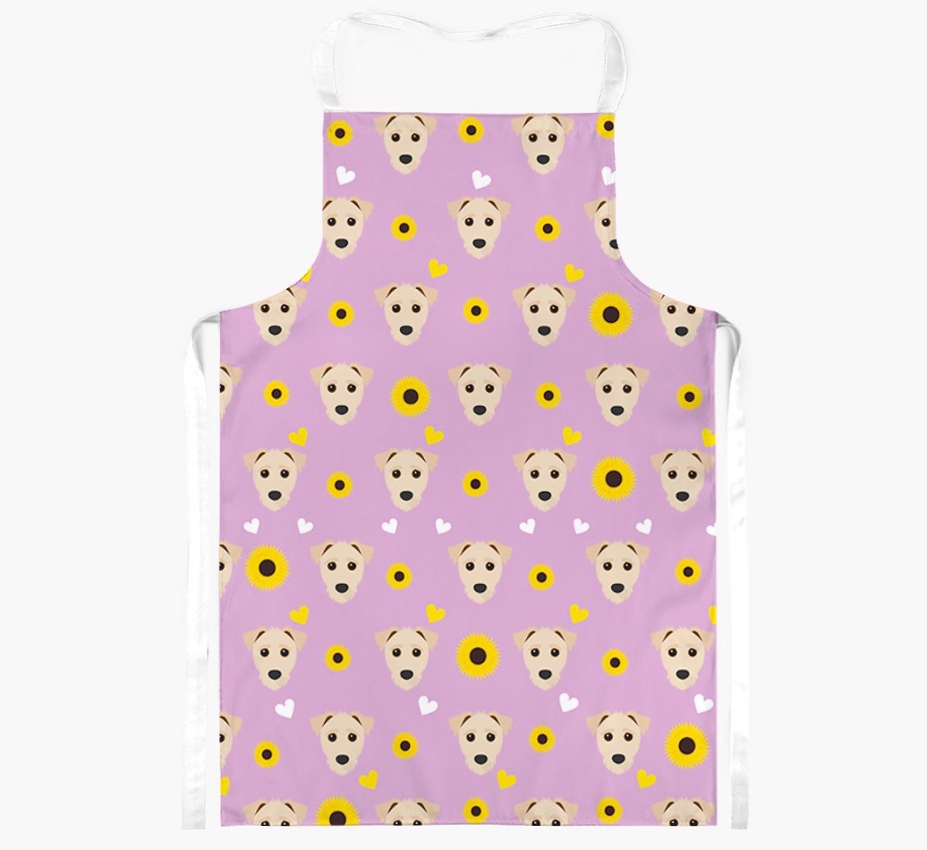 Sunflower Pattern: Personalised {breedFullName} Apron