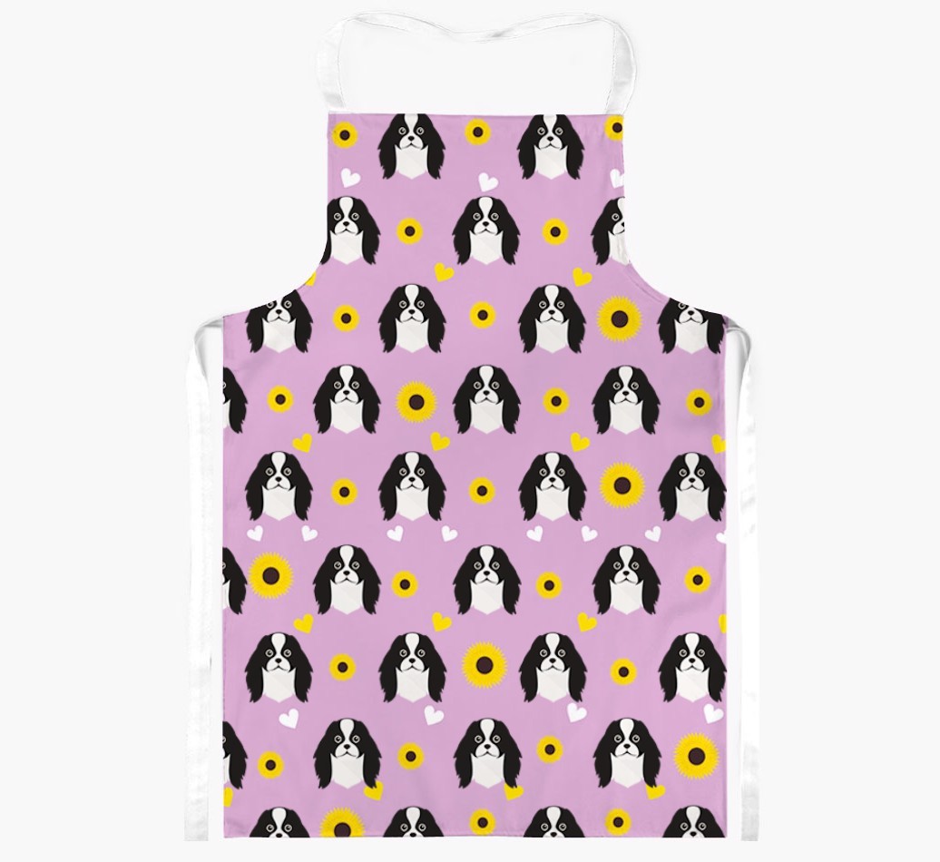 Sunflower Pattern: Personalised {breedFullName} Apron