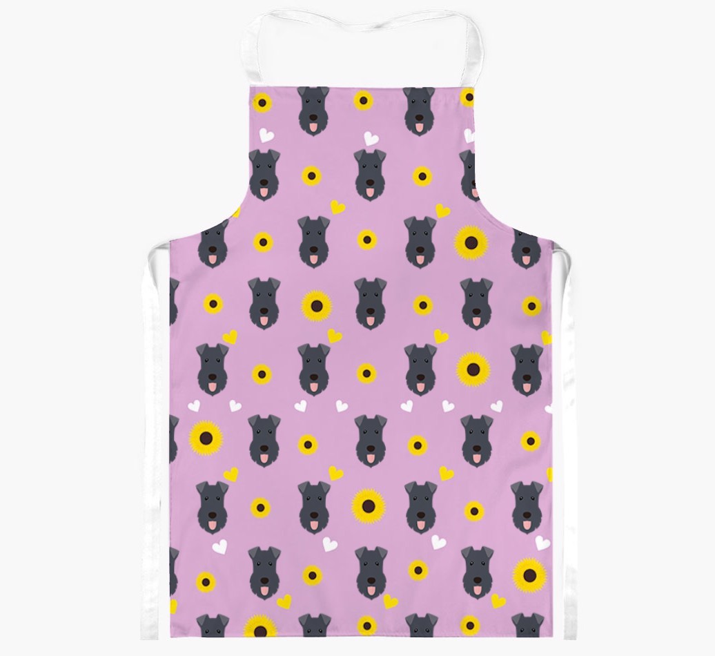 Sunflower Pattern: Personalised {breedFullName} Apron