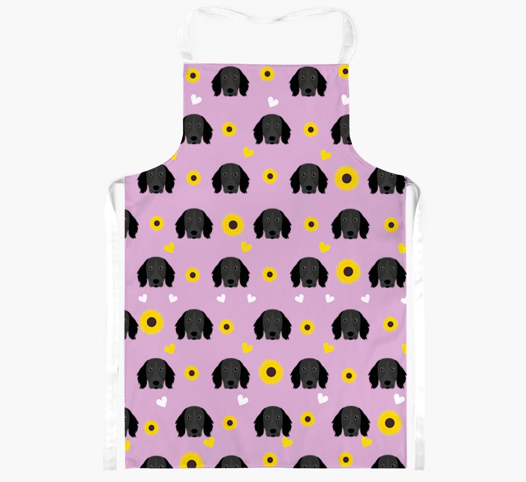 Sunflower Pattern: Personalised {breedFullName} Apron