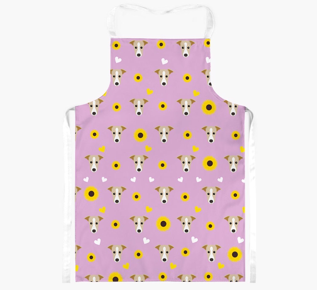 Sunflower Pattern: Personalised {breedFullName} Apron