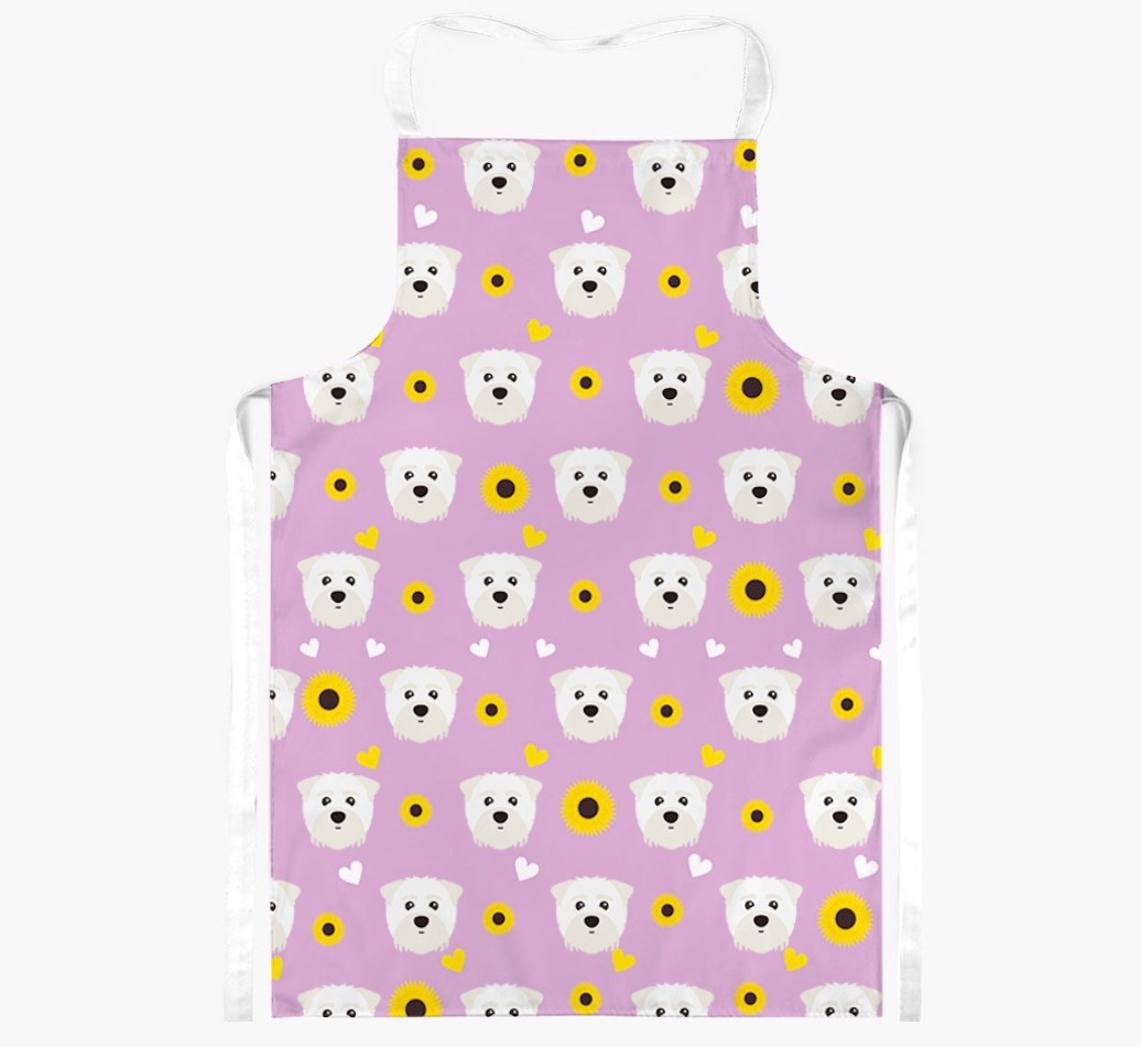 Sunflower Pattern: Personalized {breedFullName} Apron