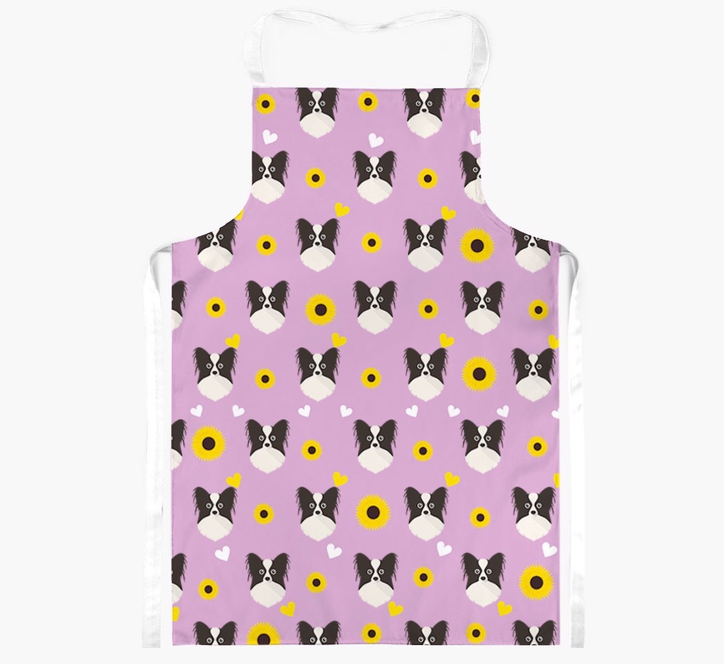 Sunflower Pattern: Personalised {breedFullName} Apron