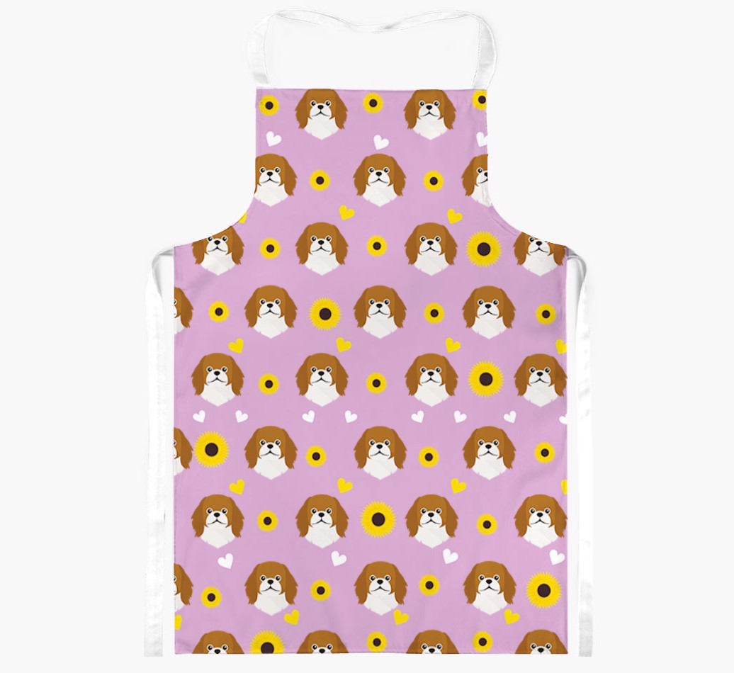Sunflower Pattern: Personalised {breedFullName} Apron