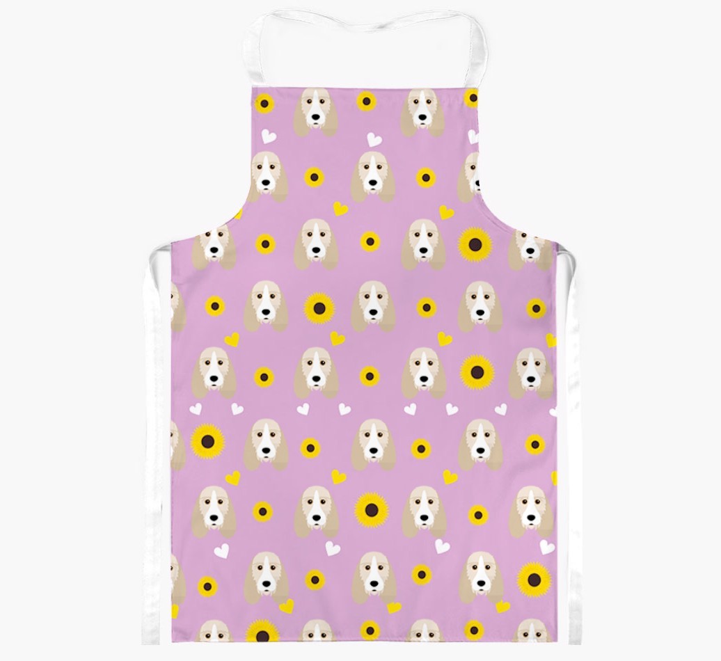 Sunflower Pattern: Personalized {breedFullName} Apron