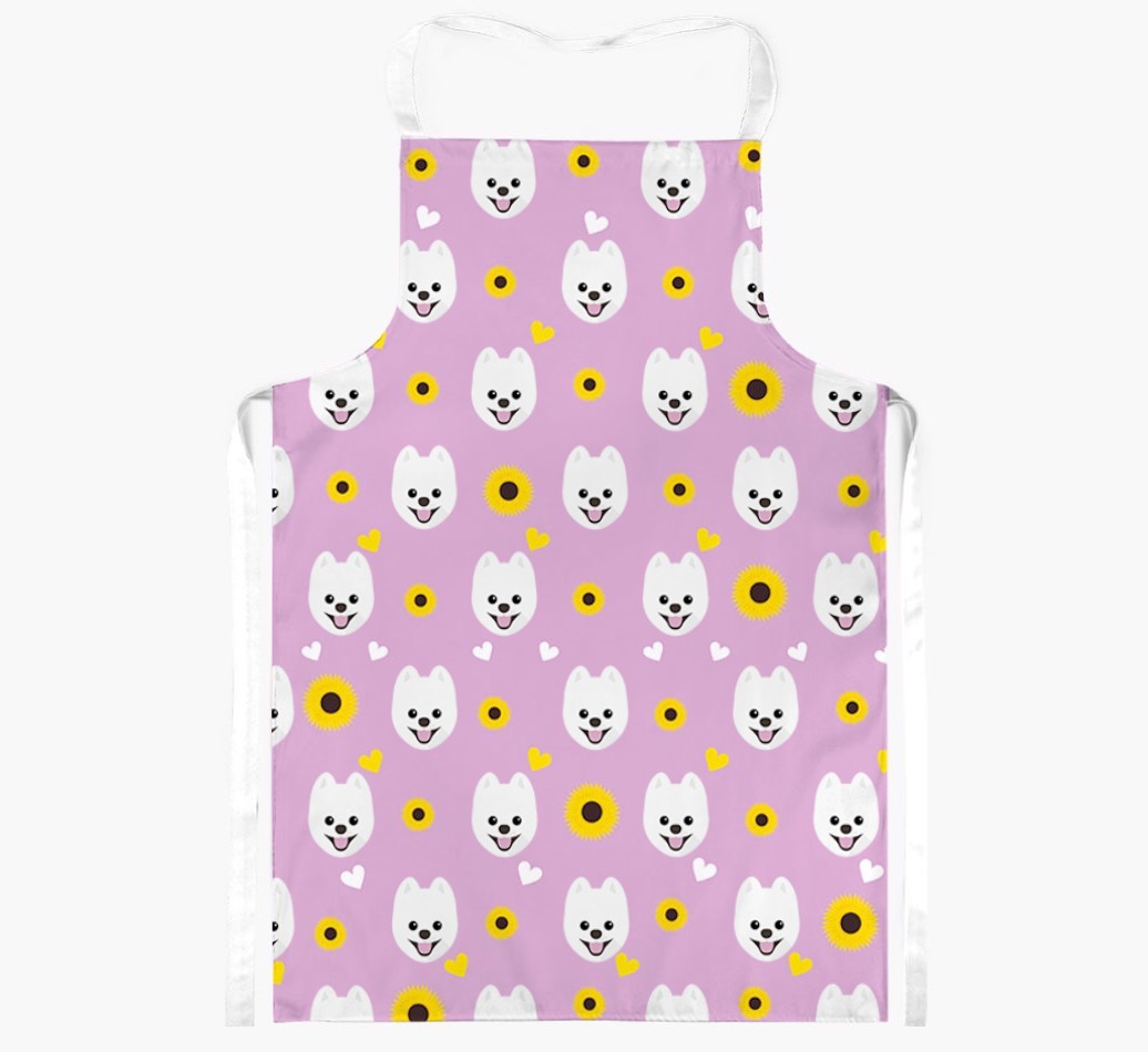 Sunflower Pattern: Personalised {breedFullName} Apron
