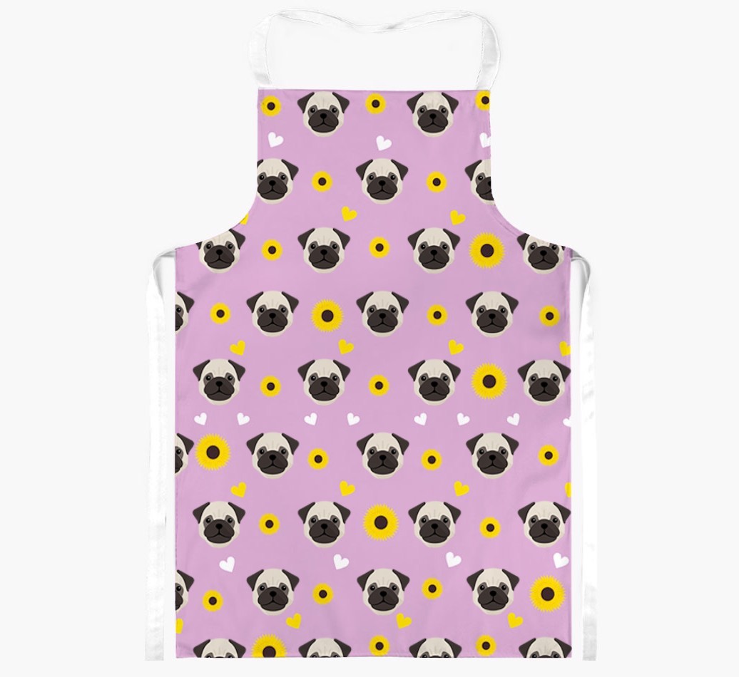 Sunflower Pattern: Personalised {breedFullName} Apron