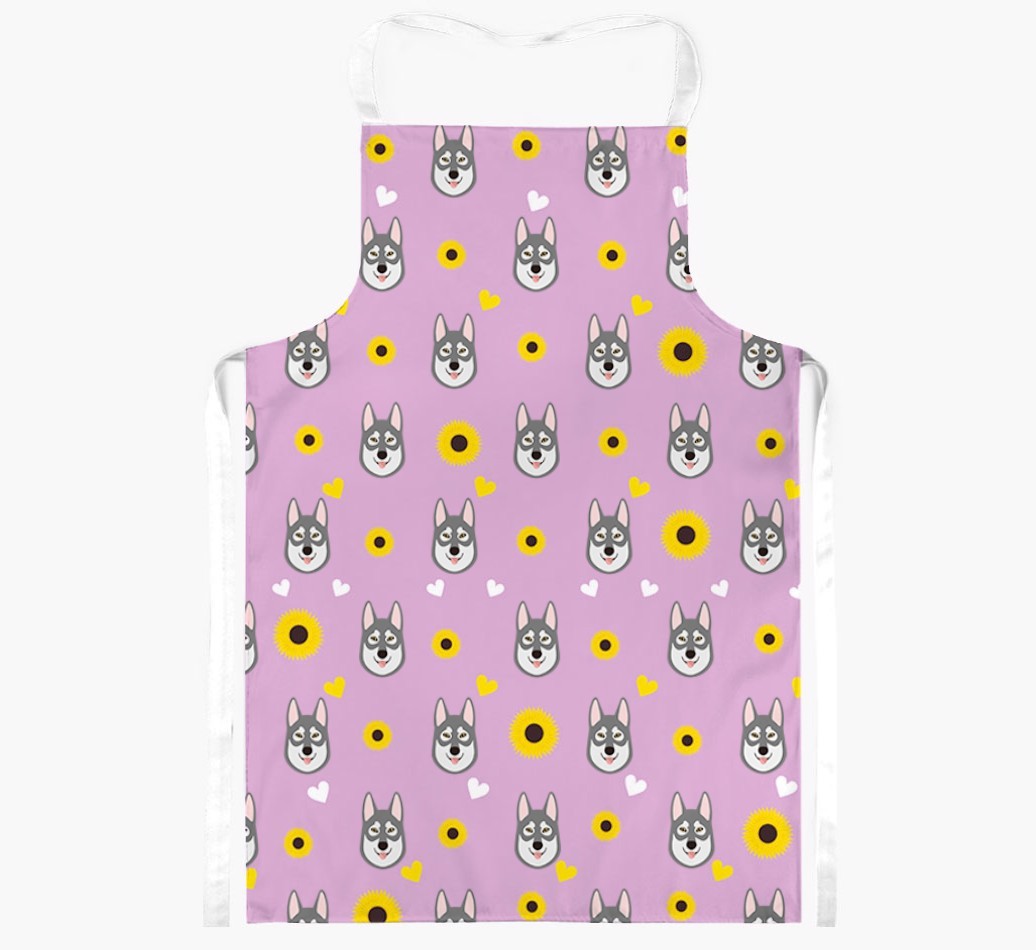 Sunflower Pattern: Personalized {breedFullName} Apron