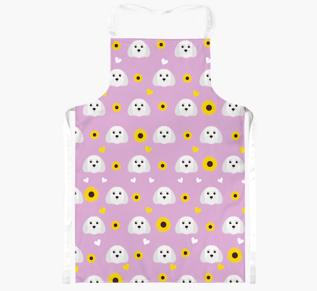 Sunflower Pattern: Personalised {breedFullName} Apron