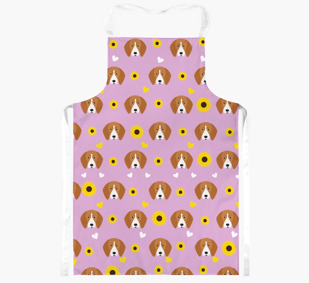 Sunflower Pattern: Personalised {breedFullName} Apron