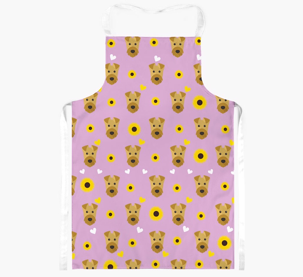 Sunflower Pattern: Personalised {breedFullName} Apron