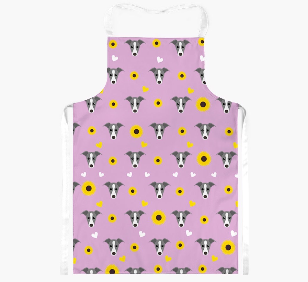 Sunflower Pattern: Personalised {breedFullName} Apron