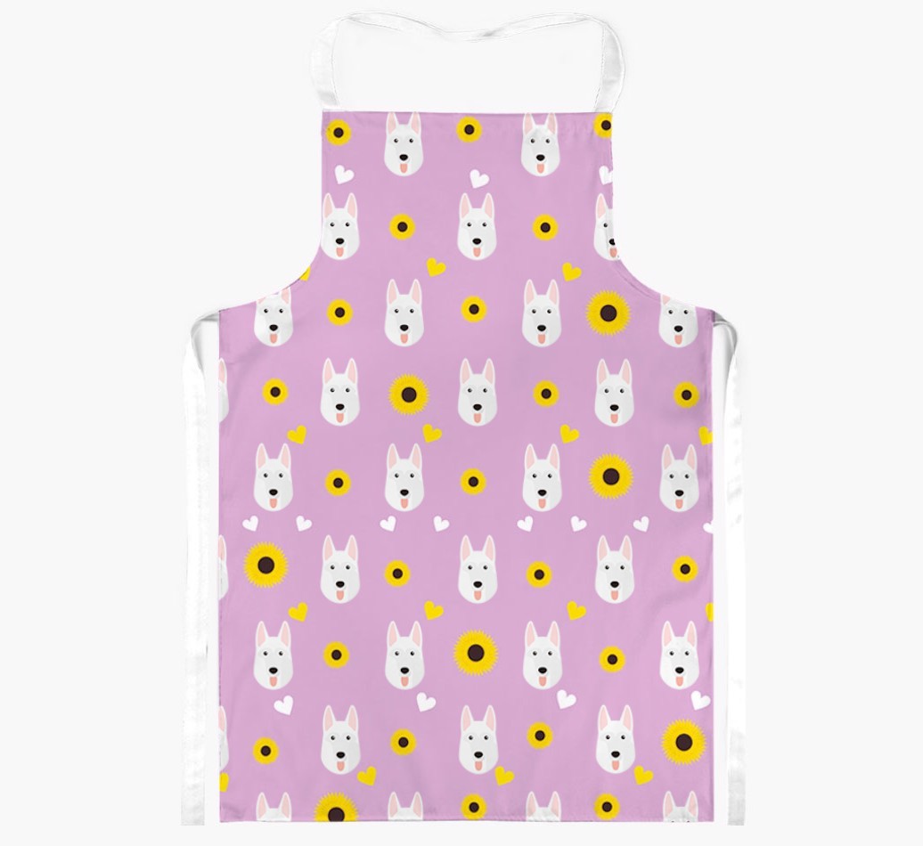 Sunflower Pattern: Personalised {breedFullName} Apron